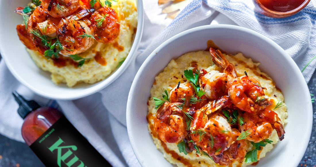 Kinzie Dill Pickle Tasty Shrimp and Grits Recipe