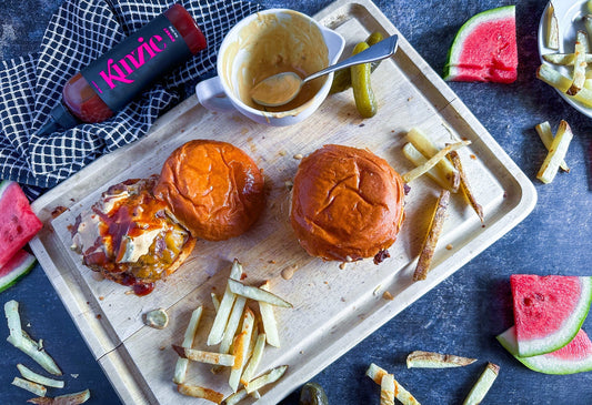 Double Smash Burger Recipe with Sweet BBQ Sauce