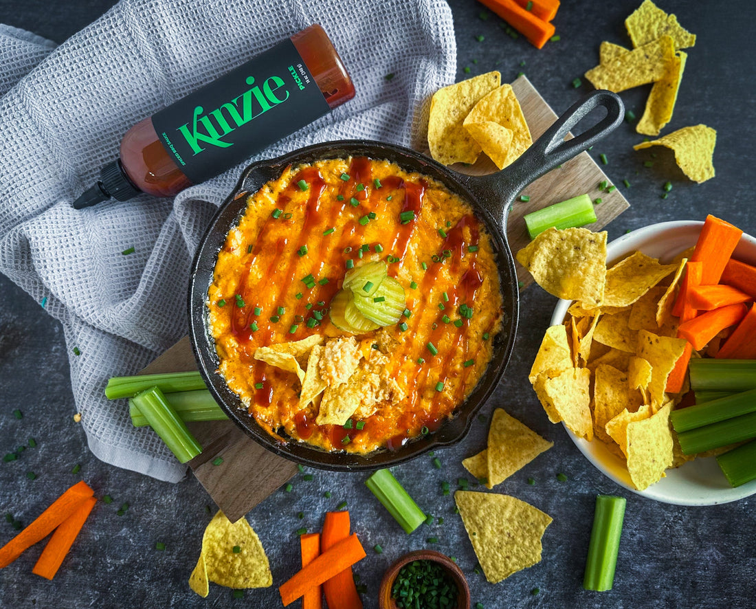 Kinzie Pickle BBQ Buffalo Chicken Dip