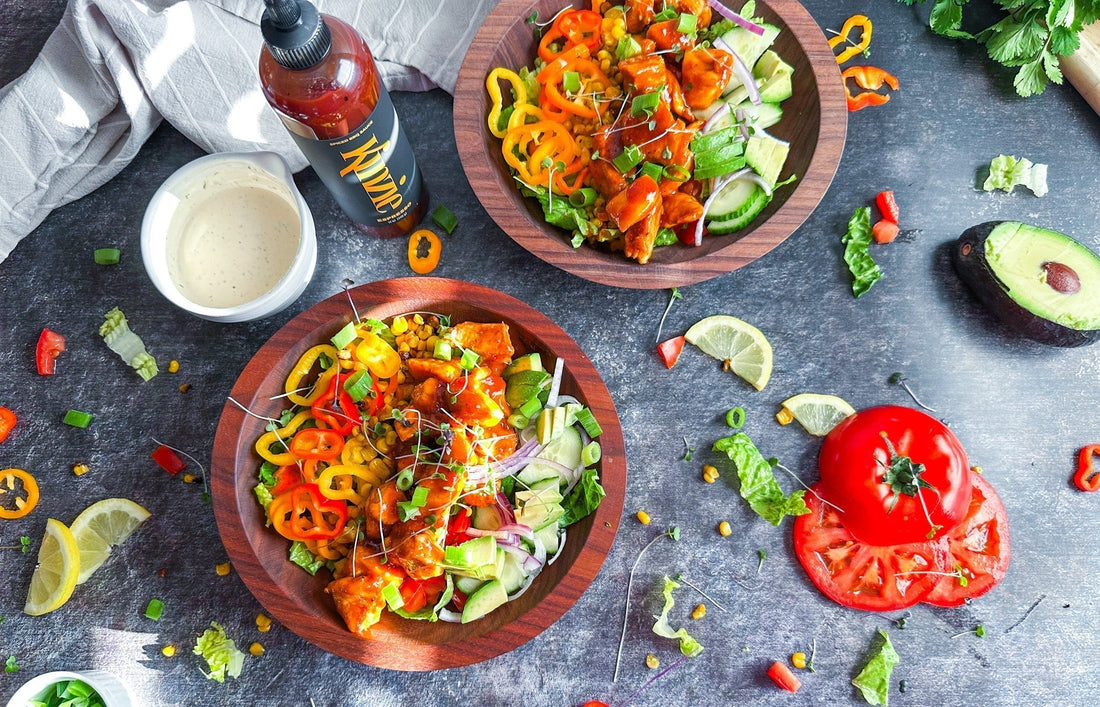 Espresso Honey BBQ Chicken Salad Recipe Kinzie Foods