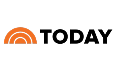 Logo of 'The Today Show' with an orange and black design on a white background