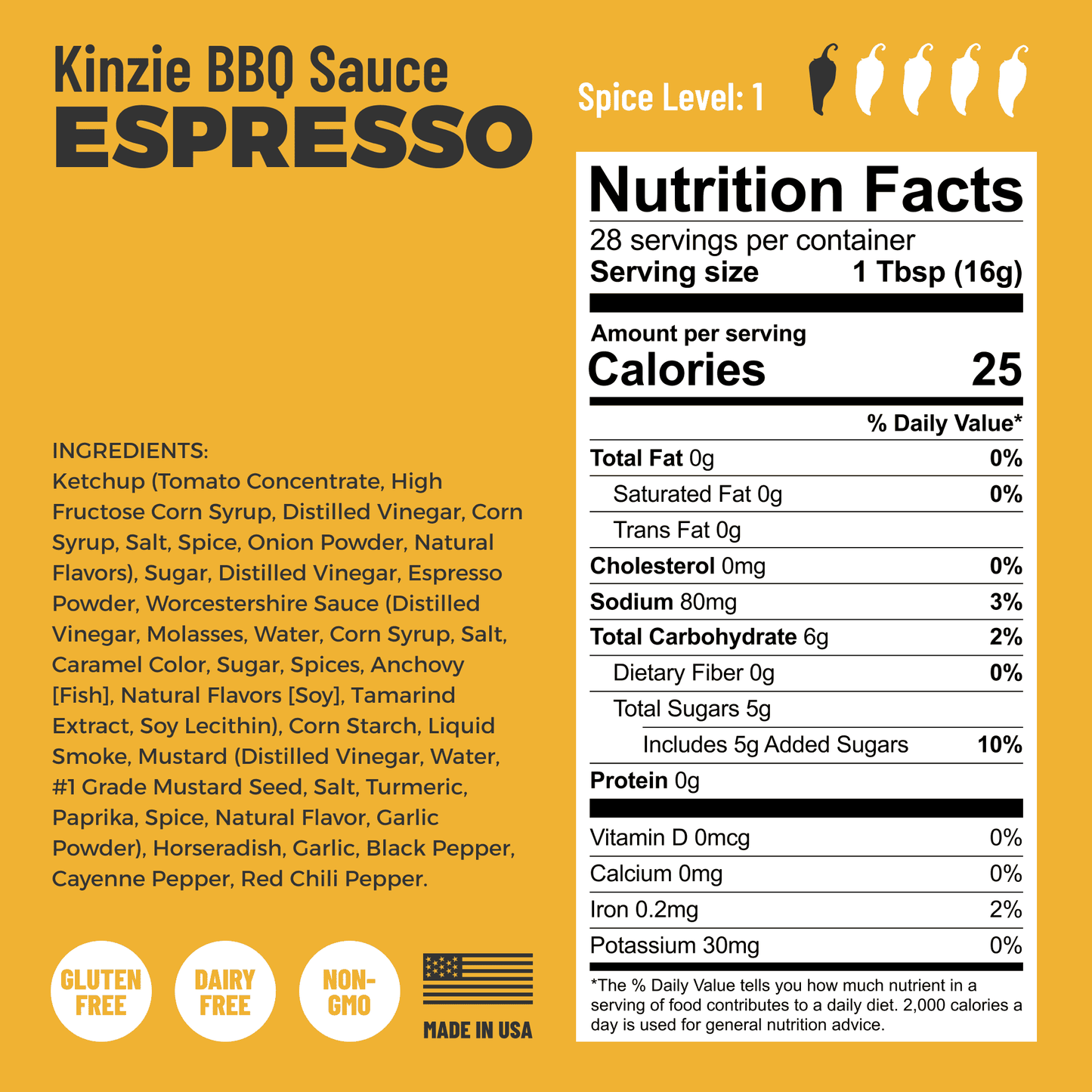 Espresso BBQ Sauce, 14oz