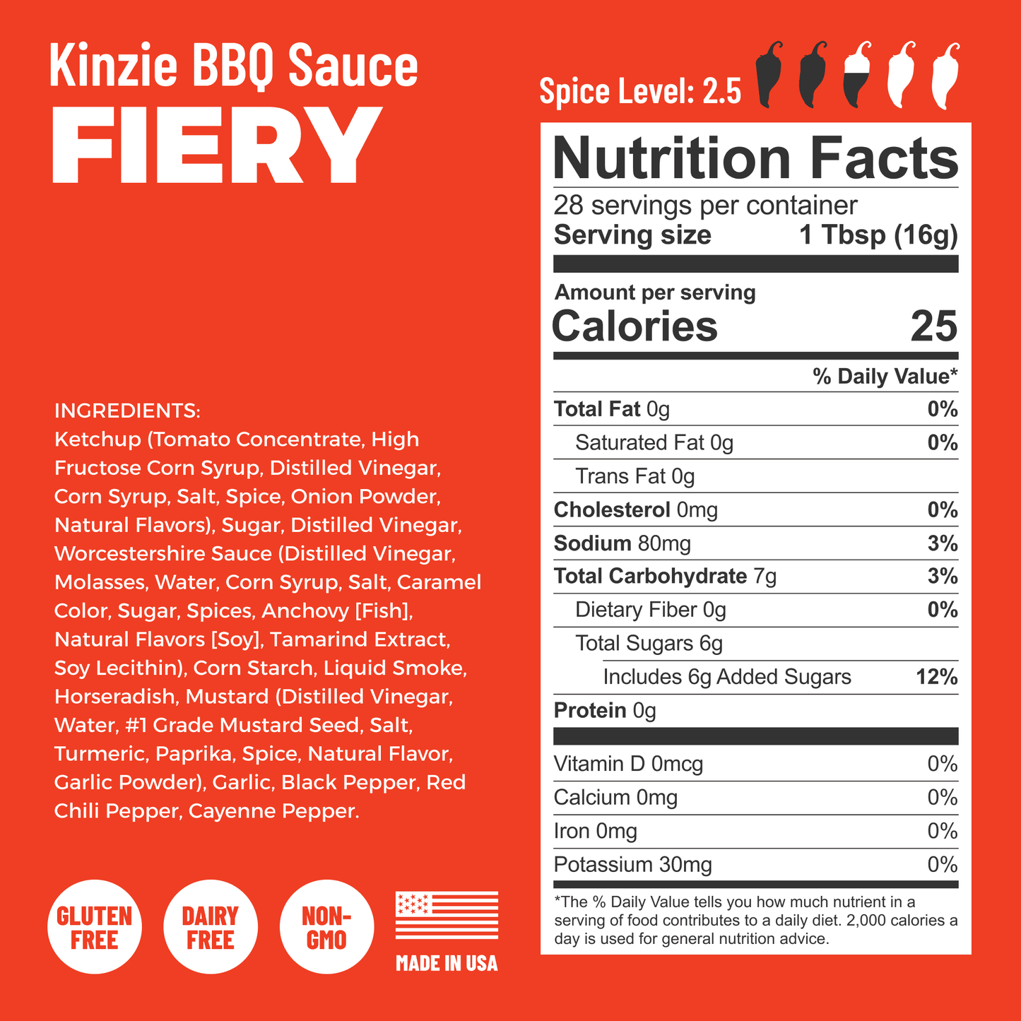 Fiery BBQ Sauce, 14oz