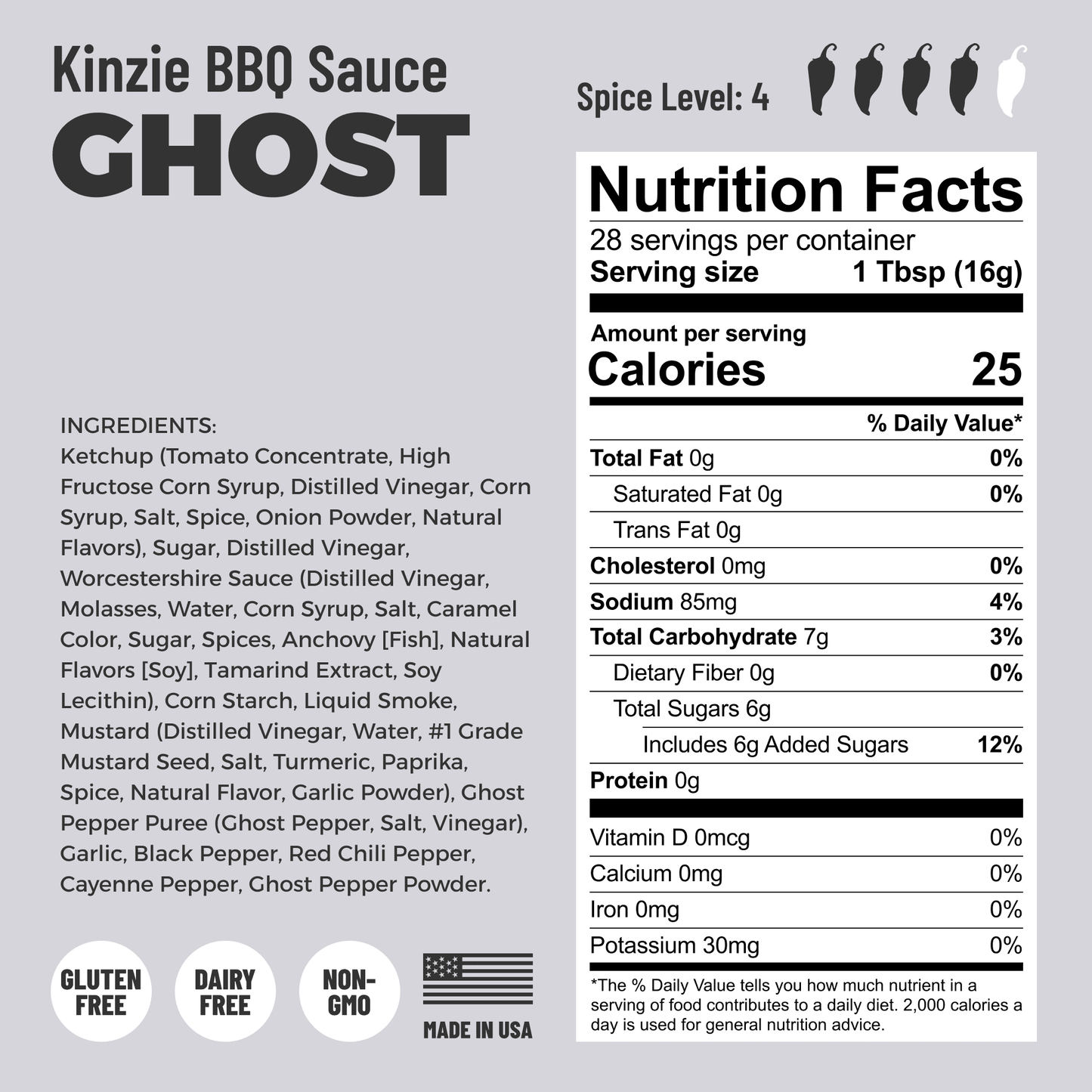Ghost BBQ Sauce, 14oz