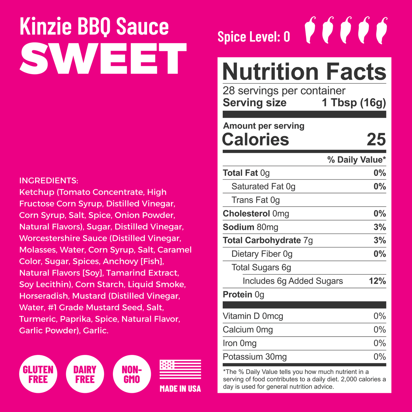 Sweet BBQ Sauce, 14oz