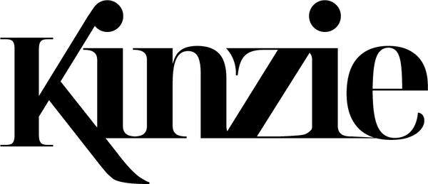Black 'Kinzie' logo on a white background